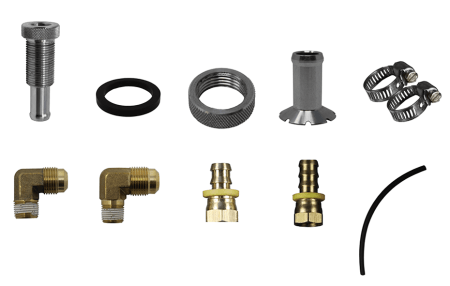 FASS Diesel Fuel Systems | 5/8 IN FUEL VITON SUCTION TUBE WITH BULKHEAD FITTING